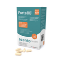 Forte80 dietary supplement packaging with capsules on a white background